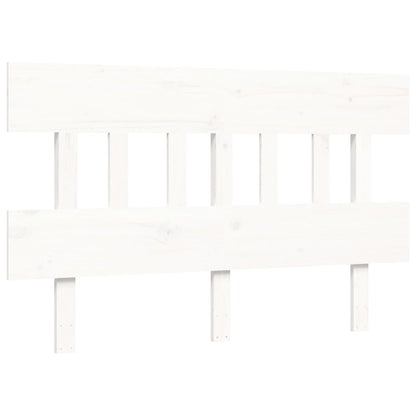 Bed Frame without Mattress White 120x200 cm Solid Wood