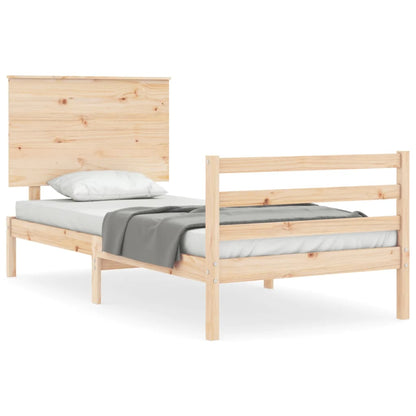 Bed Frame without Mattress Small Single Solid Wood