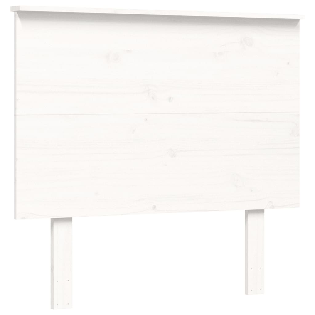 Bed Frame without Mattress White 90x200 cm Solid Wood