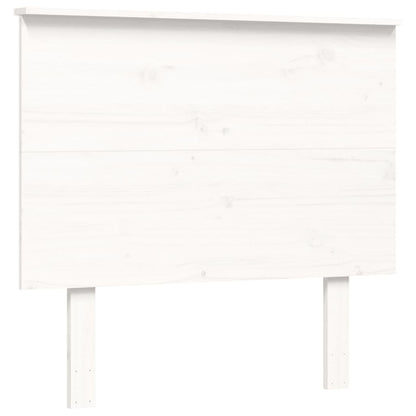 Bed Frame without Mattress White 90x200 cm Solid Wood