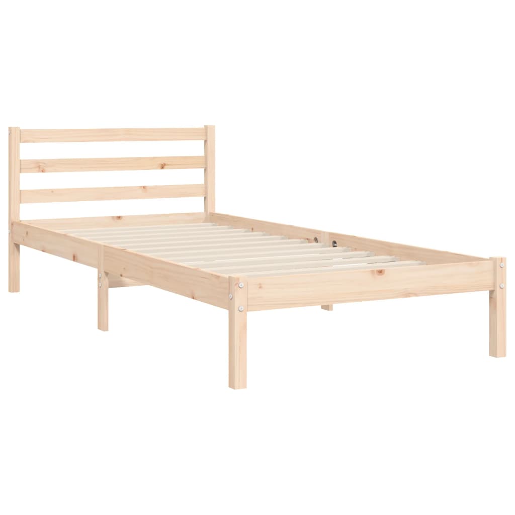 Bed Frame without Mattress 100x200 cm Solid Wood