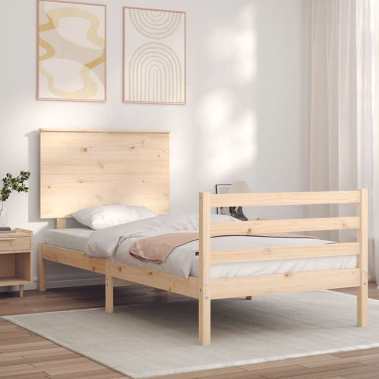 Bed Frame without Mattress 100x200 cm Solid Wood