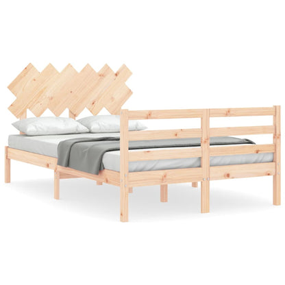 Bed Frame without Mattress Small Double Solid Wood