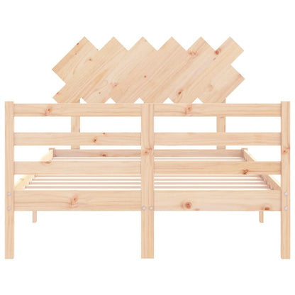 Bed Frame without Mattress Small Double Solid Wood