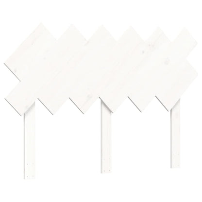 Bed Frame without Mattress White Double Solid Wood