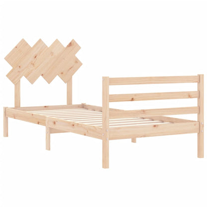 Bed Frame without Mattress 90x200 cm Solid Wood