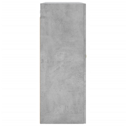 Wall Mounted Cabinets 2 pcs Concrete Grey 69.5x34x90 cm