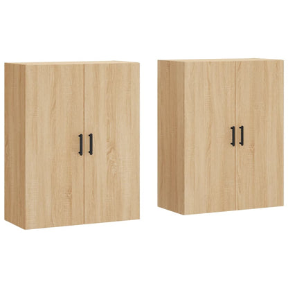 Wall Mounted Cabinets 2 pcs Sonoma Oak 69.5x34x90 cm