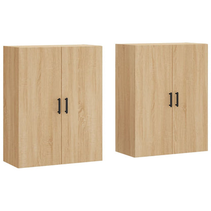 Wall Mounted Cabinets 2 pcs Sonoma Oak 69.5x34x90 cm