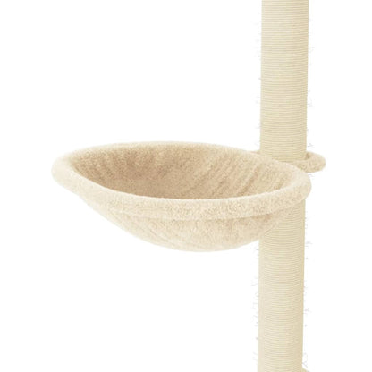 Cat Tree with Sisal Scratching Posts Cream 95 cm