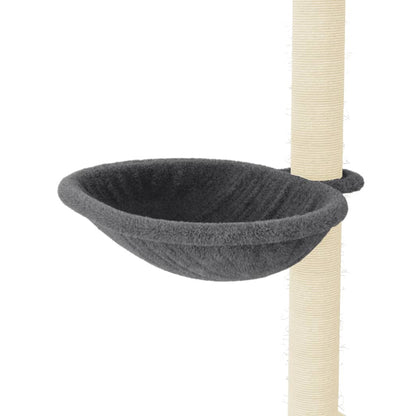 Cat Tree with Sisal Scratching Posts Dark Grey 95 cm
