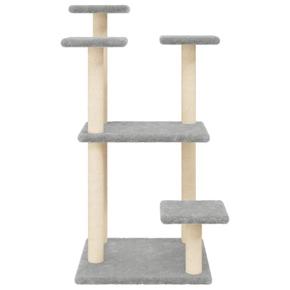 Cat Scratching Posts with Platforms Light Grey 98.5 cm