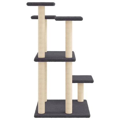 Cat Scratching Posts with Platforms Dark Grey 98.5 cm