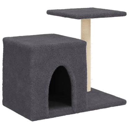 Cat Tree with Sisal Scratching Posts Dark Grey 50.5 cm