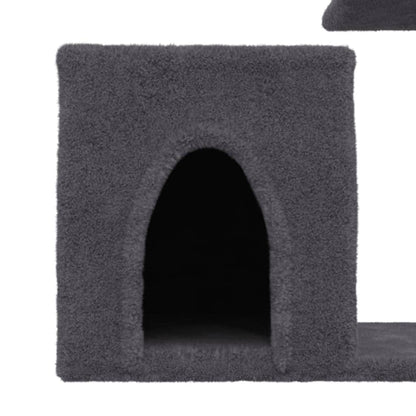 Cat Tree with Sisal Scratching Posts Dark Grey 50.5 cm