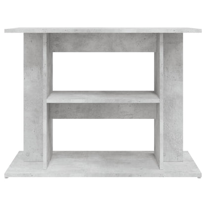 Aquarium Stand Concrete Grey 80x35x60 cm Engineered Wood