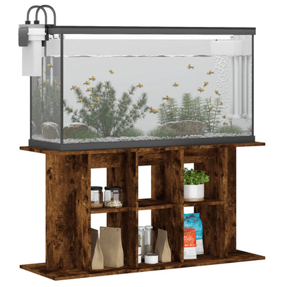 Aquarium Stand Smoked Oak 120x40x60 cm Engineered Wood