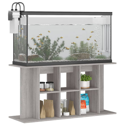 Aquarium Stand Grey Sonoma 120x40x60 cm Engineered Wood