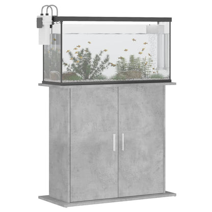 Aquarium Stand Concrete Grey 81x36x73 cm Engineered Wood