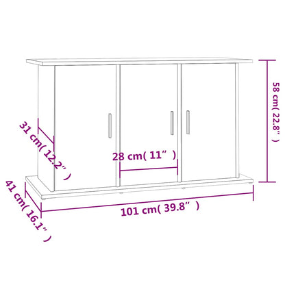 Aquarium Stand Sonoma Oak 101x41x58 cm Engineered Wood