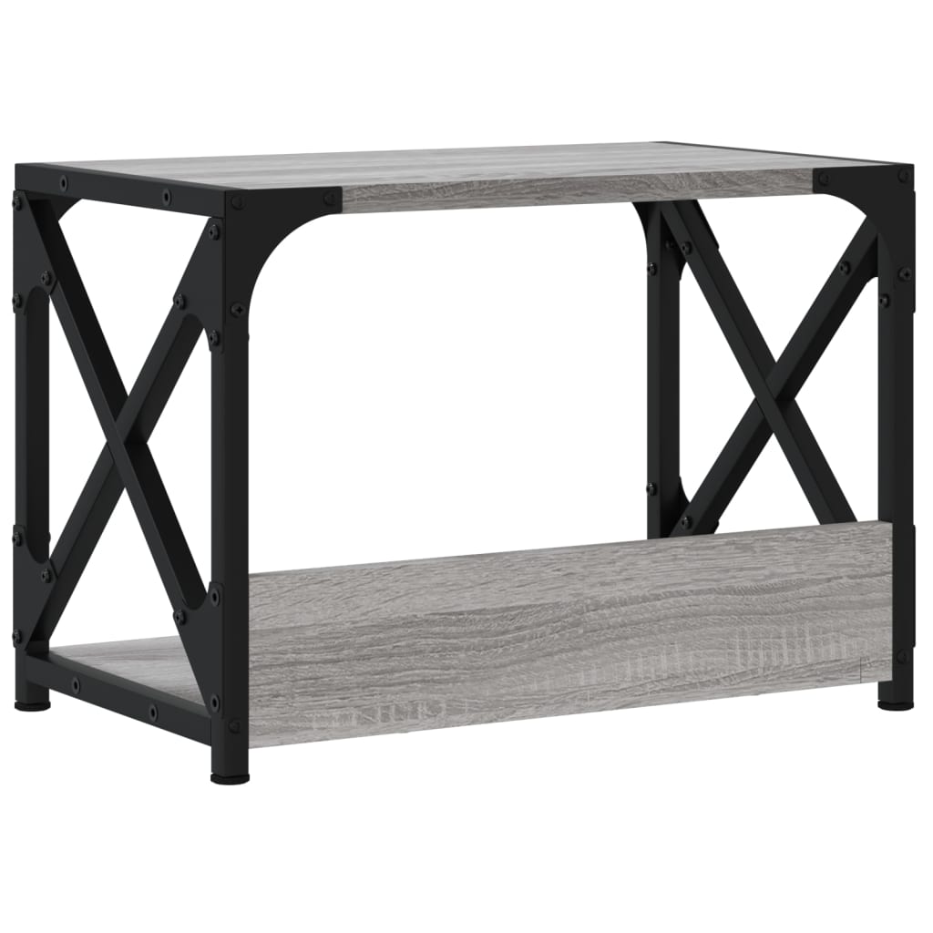 Printer Stand 2-Tier Grey Sonoma 44x26x31.5 cm Engineered Wood