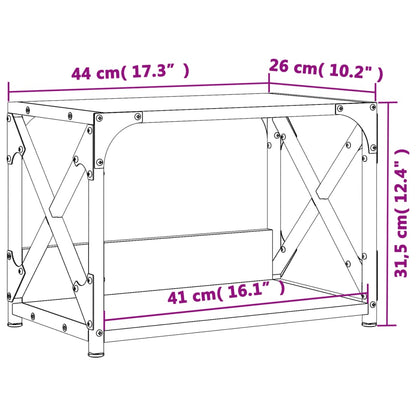 Printer Stand 2-Tier Grey Sonoma 44x26x31.5 cm Engineered Wood