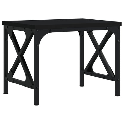 Printer Stand Black 40x30x31 cm Engineered Wood
