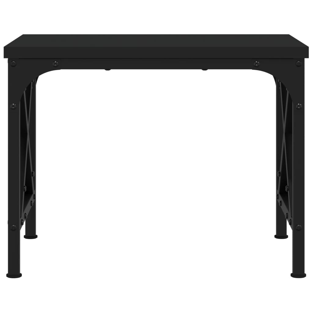 Printer Stand Black 40x30x31 cm Engineered Wood