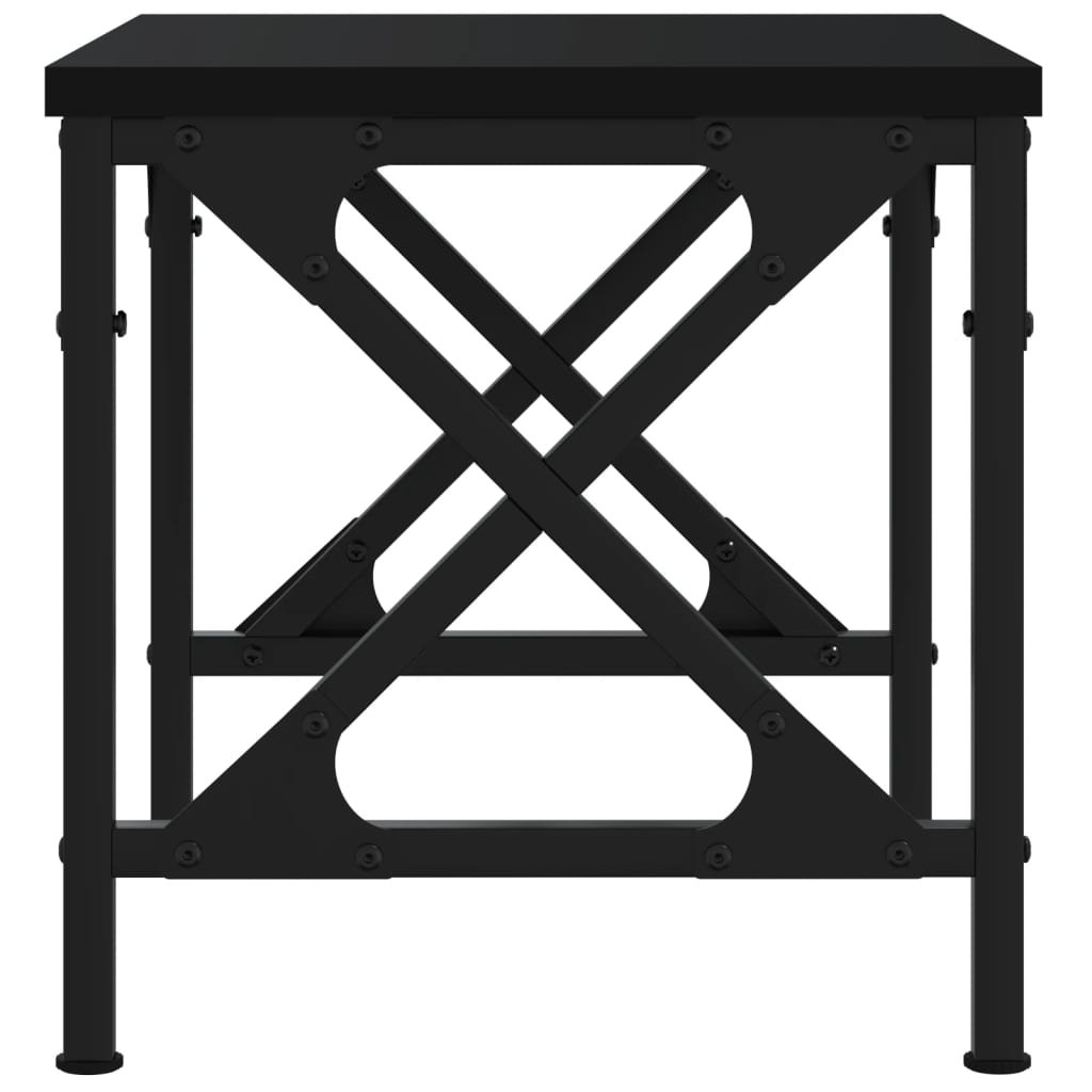 Printer Stand Black 40x30x31 cm Engineered Wood