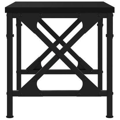 Printer Stand Black 40x30x31 cm Engineered Wood