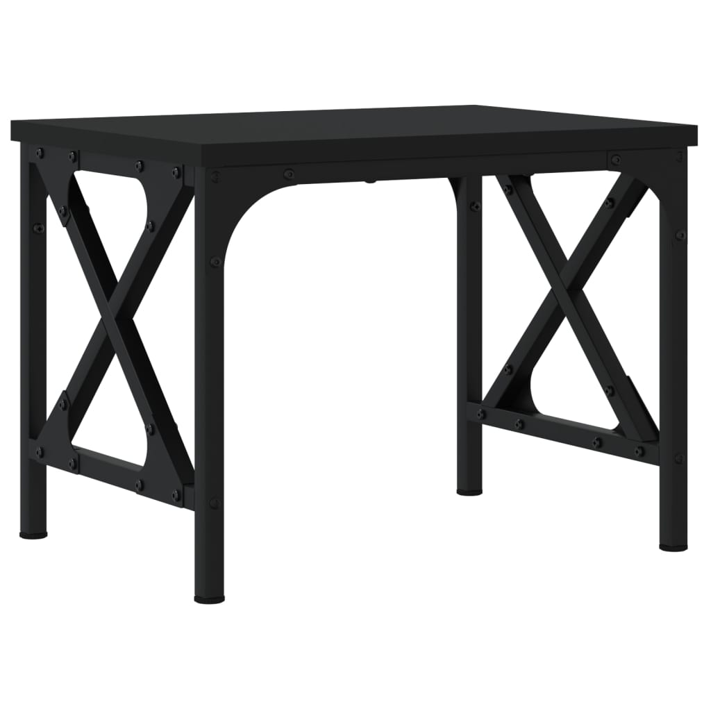 Printer Stand Black 40x30x31 cm Engineered Wood