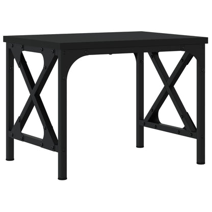 Printer Stand Black 40x30x31 cm Engineered Wood