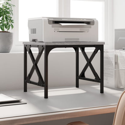 Printer Stand Grey Sonoma 40x30x31 cm Engineered Wood