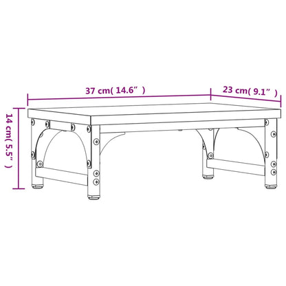 Monitor Stand Grey Sonoma 37x23x14 cm Engineered Wood