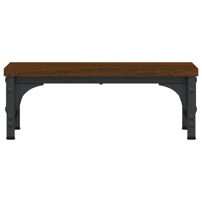 Monitor Stand Brown Oak 37x23x14 cm Engineered Wood