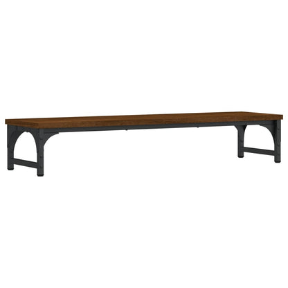 Monitor Stand Brown Oak 85x23x15.5 cm Engineered Wood
