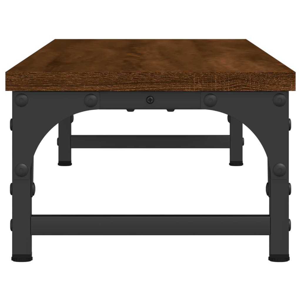 Monitor Stand Brown Oak 85x23x15.5 cm Engineered Wood