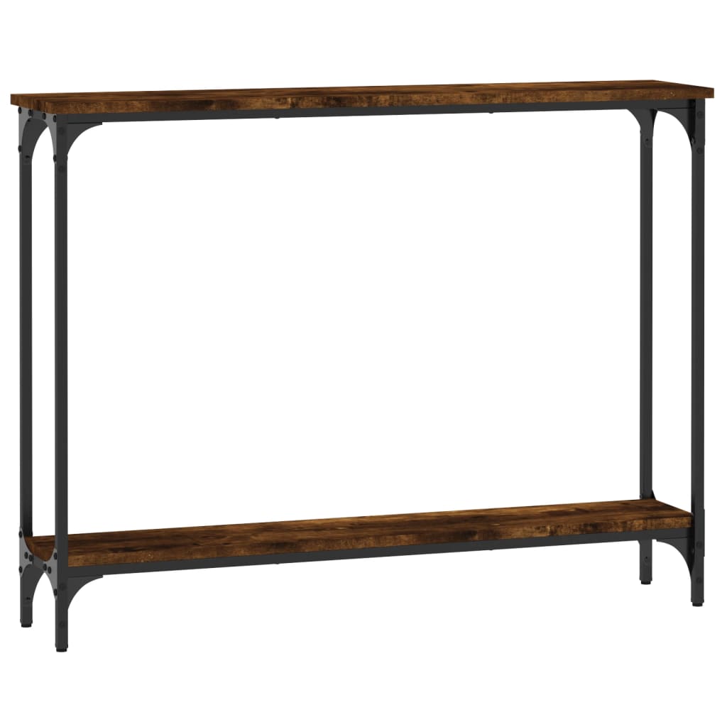 Console Table Smoked Oak 100x22.5x75 cm Engineered Wood