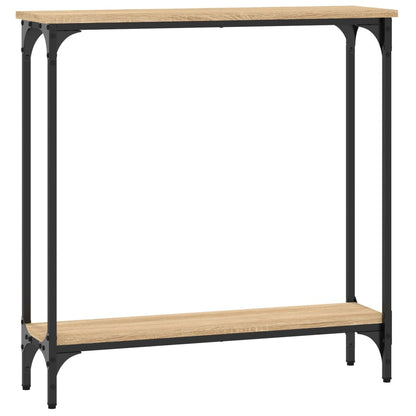Console Table Sonoma Oak 75x22.5x75 cm Engineered Wood