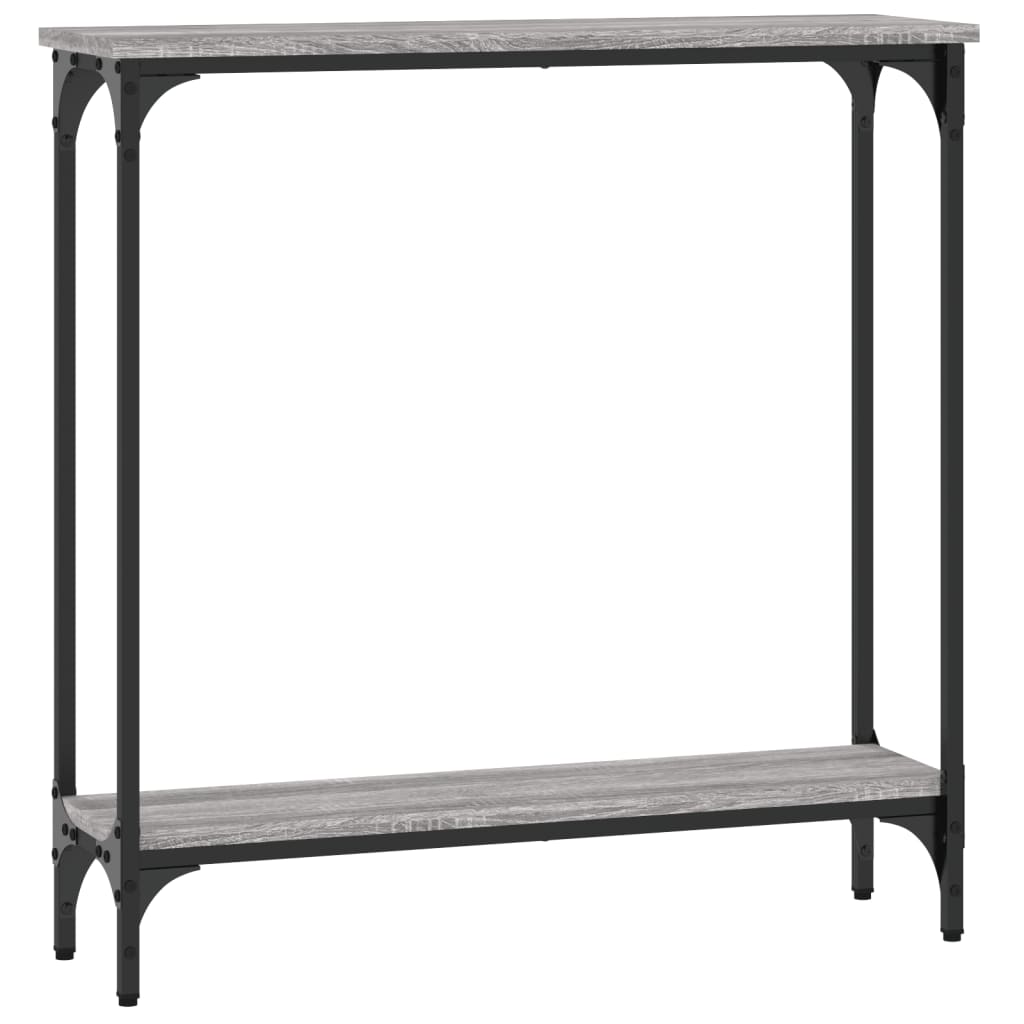 Console Table Grey Sonoma 75x22.5x75 cm Engineered Wood