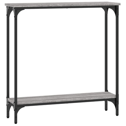 Console Table Grey Sonoma 75x22.5x75 cm Engineered Wood