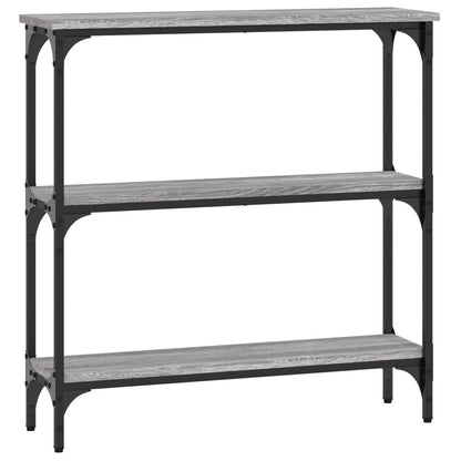 Console Table Grey Sonoma 75x22.5x75 cm Engineered Wood