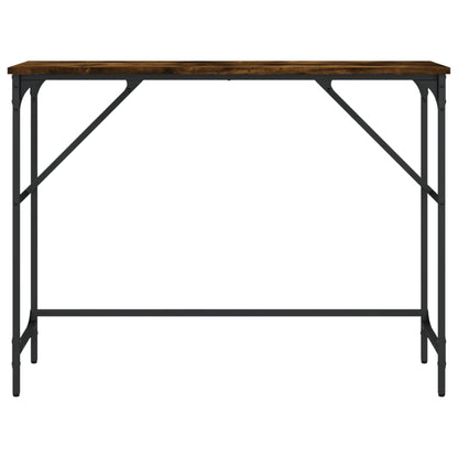 Console Table Smoked Oak 100x32x75 cm Engineered Wood