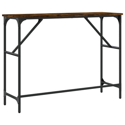 Console Table Smoked Oak 100x32x75 cm Engineered Wood