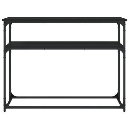 Console Table Black 100x35.5x75 cm Engineered Wood