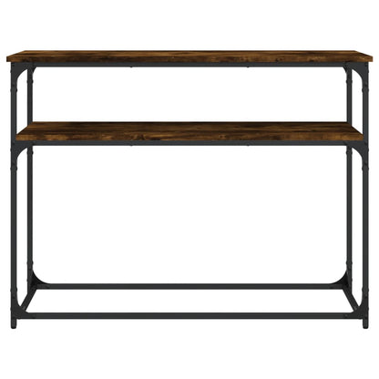 Console Table Smoked Oak 100x35.5x75 cm Engineered Wood