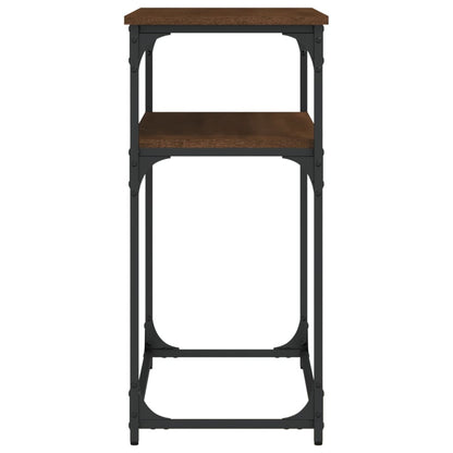 Console Table Brown Oak 100x35.5x75 cm Engineered Wood