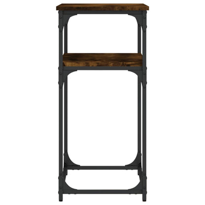 Console Table Smoked Oak 75x35.5x75 cm Engineered Wood