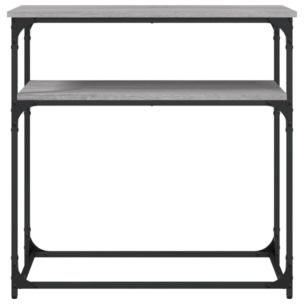 Console Table Grey Sonoma 75x35.5x75 cm Engineered Wood