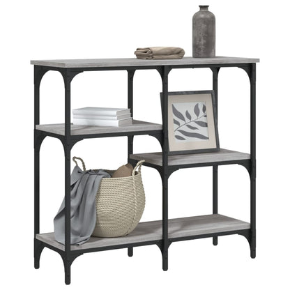 Console Table Grey Sonoma 80x29x75 cm Engineered Wood
